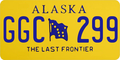 AK license plate GGC299