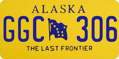 AK license plate GGC306