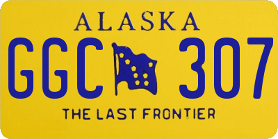 AK license plate GGC307