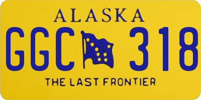 AK license plate GGC318