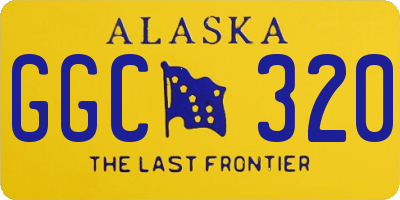 AK license plate GGC320