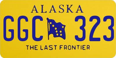 AK license plate GGC323