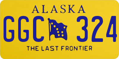 AK license plate GGC324