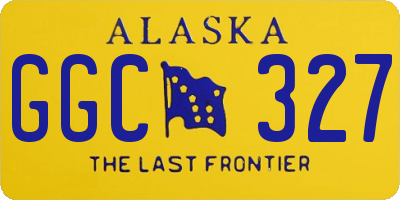 AK license plate GGC327