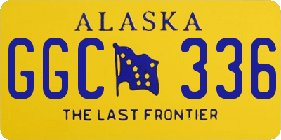 AK license plate GGC336
