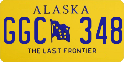 AK license plate GGC348