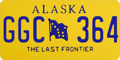 AK license plate GGC364