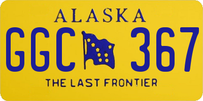 AK license plate GGC367