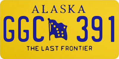 AK license plate GGC391