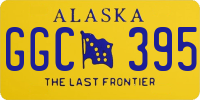 AK license plate GGC395