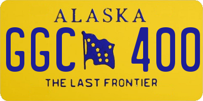 AK license plate GGC400