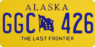 AK license plate GGC426