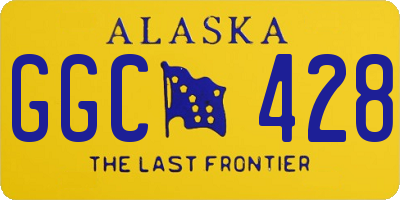 AK license plate GGC428