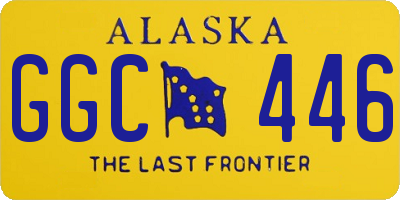 AK license plate GGC446