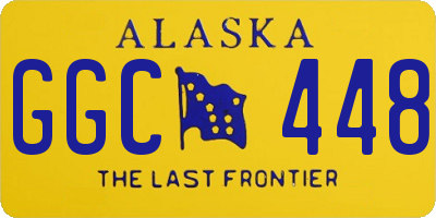 AK license plate GGC448