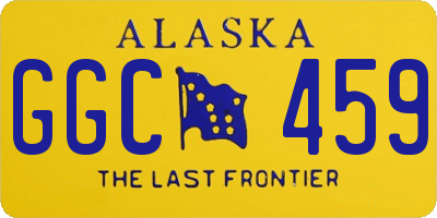AK license plate GGC459
