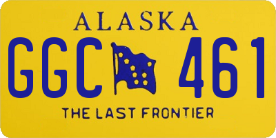 AK license plate GGC461