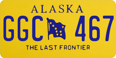 AK license plate GGC467