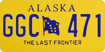 AK license plate GGC471