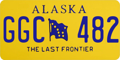 AK license plate GGC482