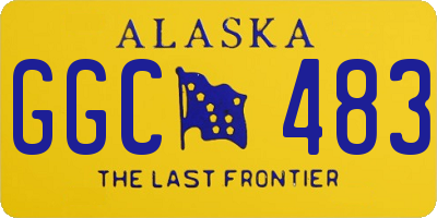 AK license plate GGC483