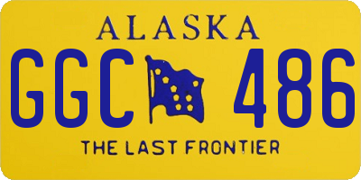 AK license plate GGC486