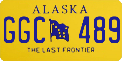 AK license plate GGC489