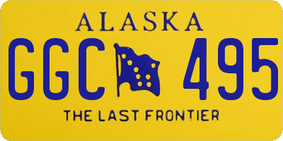 AK license plate GGC495