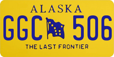 AK license plate GGC506