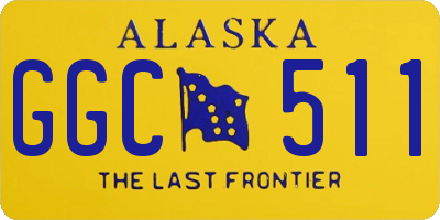 AK license plate GGC511