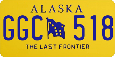 AK license plate GGC518