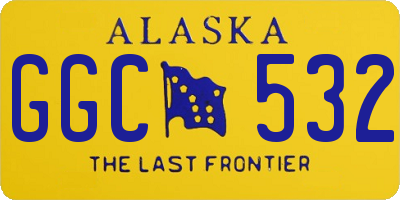 AK license plate GGC532