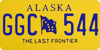 AK license plate GGC544