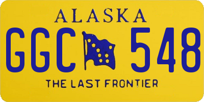 AK license plate GGC548