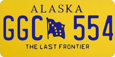 AK license plate GGC554