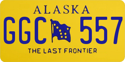 AK license plate GGC557