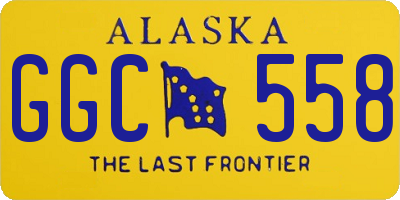 AK license plate GGC558