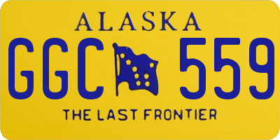 AK license plate GGC559