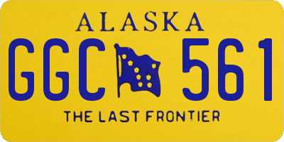 AK license plate GGC561