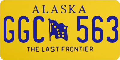 AK license plate GGC563