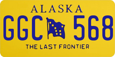 AK license plate GGC568