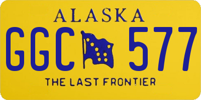 AK license plate GGC577