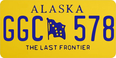 AK license plate GGC578