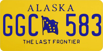 AK license plate GGC583