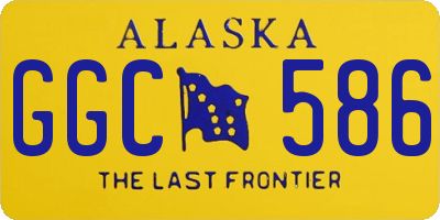 AK license plate GGC586
