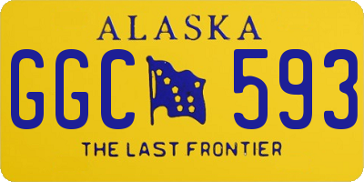 AK license plate GGC593