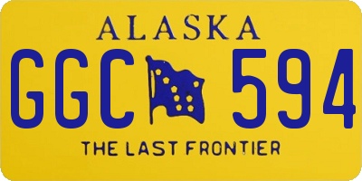 AK license plate GGC594