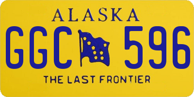 AK license plate GGC596