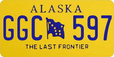 AK license plate GGC597