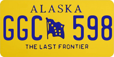 AK license plate GGC598